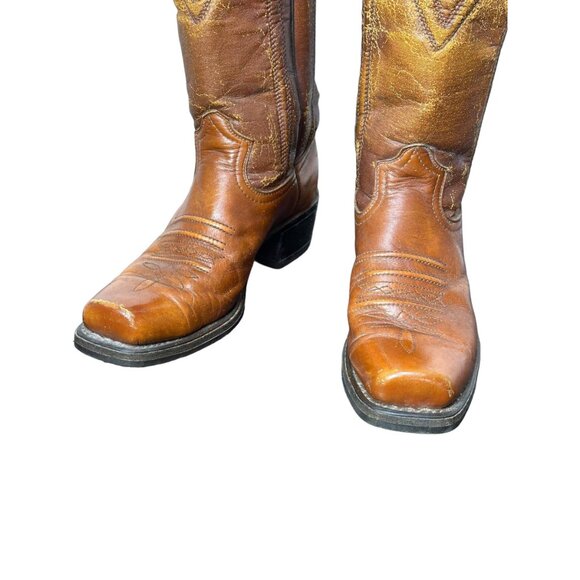 Vintage men's Durango boots with square toes and patina Size 8D - Picture 3 of 10